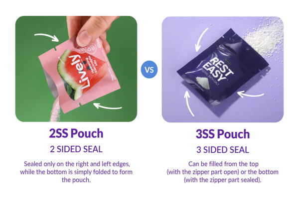 What's The Difference Between 2-Side Seal Pouches vs. 3-Side Seal Pouches?