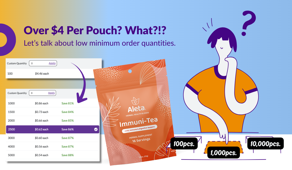Why Is It $4 A Pouch? (Lets Talk About Low Minimum Pouch Orders)