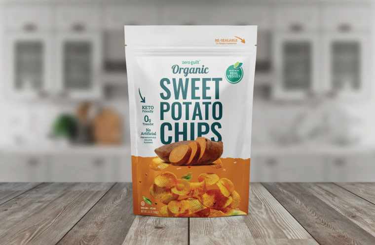 potato chip bag pouch for sweet potatoes