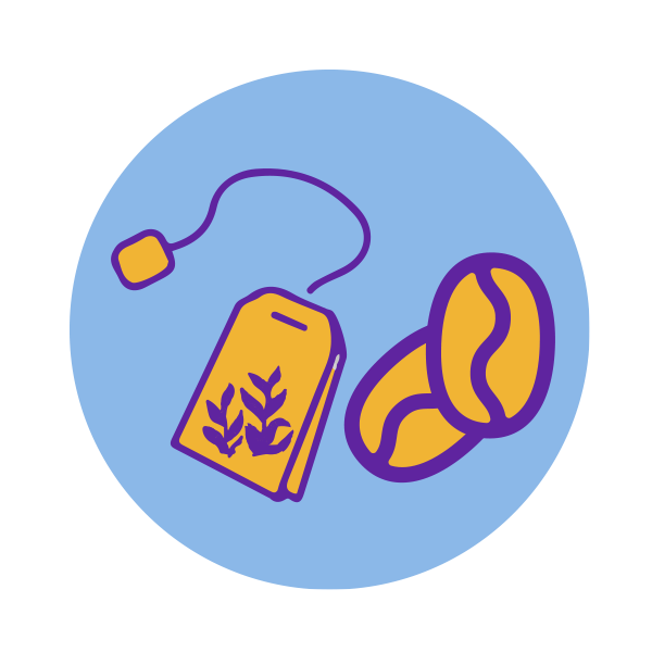 coffee pouch and tea pouch icon