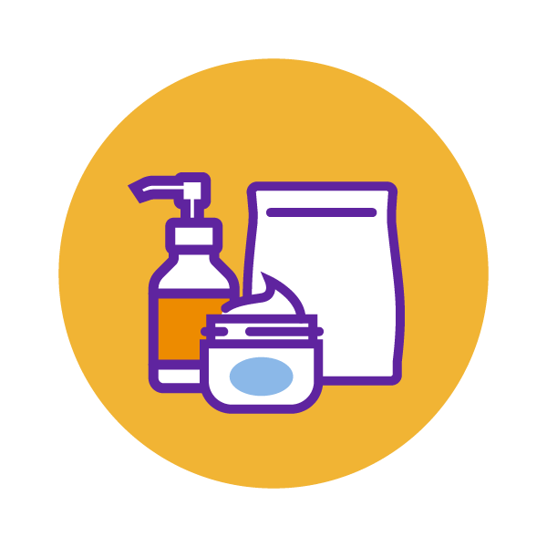 skin care pouches icon