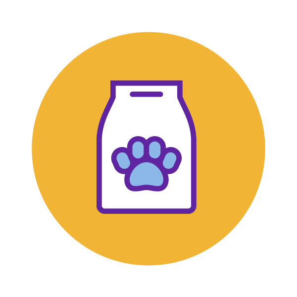 pet food pouch icon