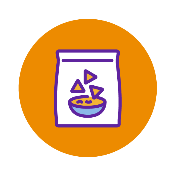 snack pouch icon
